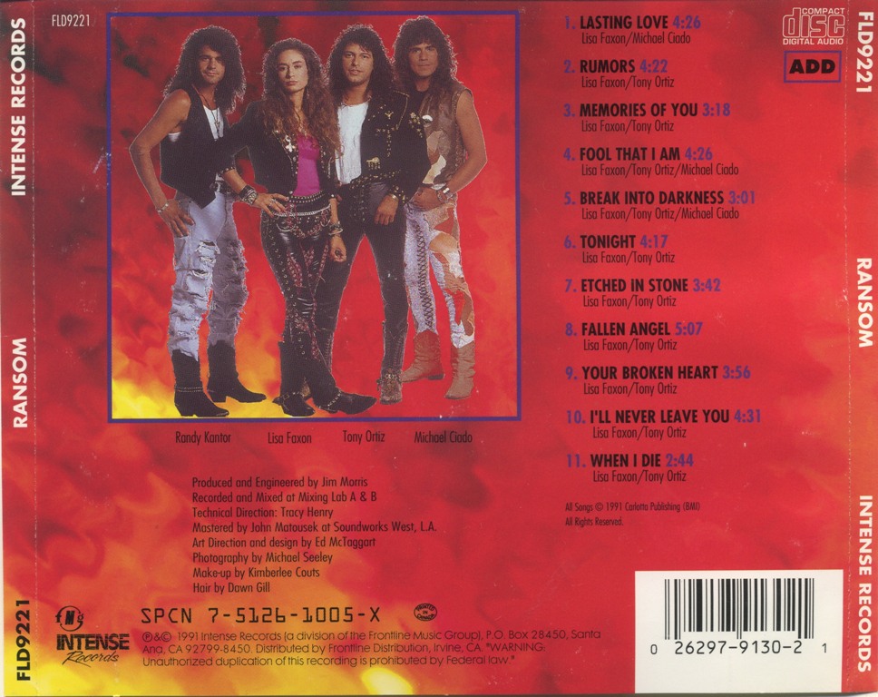 AOR Night Drive Ransom Ransom (1991)